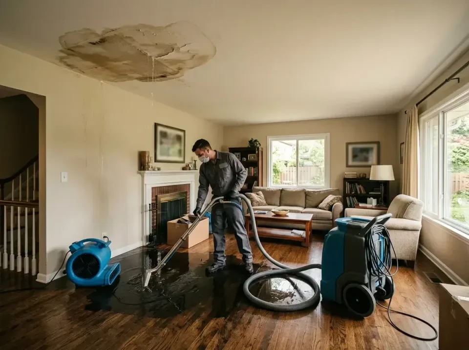 attic-pipe-burst-ceiling-drip-008 — frequently asked questions, Water Damage Restoration & Carpet Care in Braddock Heights,…